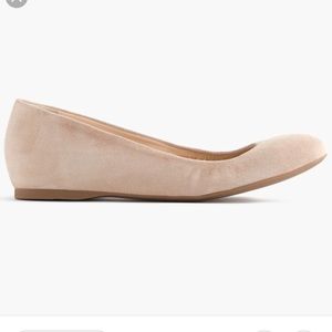 J. crew Cece Nude suede ballet flats size 7.5
